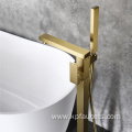 Floor Mount Brass Freestanding Bathtub Faucet